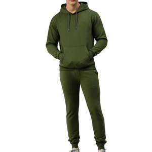 Customized Logo Printing Winter Hooded Men Tracksuits 100% Cotton Breathable Lightweight Training Jogging Wear Premium Quality - Product Image 1