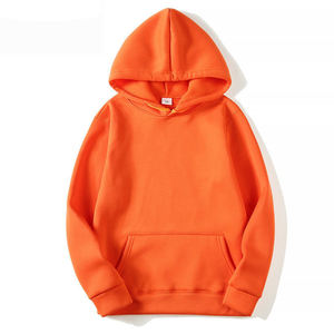 Logo personnalisé couleur unie décontracté vêtements d'hiver 2025 gros teint uni lâche blanc poids lourd solide pull à capuche - Product Image 5