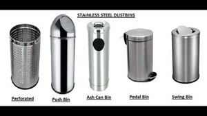 2025 Hot Selling Indoor Stainless Steel <b>Swing</b> Dustbin Waste Bin for Trash Litter in India - Product Image 3