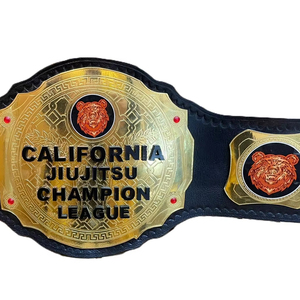 เข็มขัดแชมป์ทองแดงแบบกำหนดเองของ Champ King สำหรับการแข่งขันลีกจิวยิตสูระดับโลกแคลิฟอร์เนีย ปี 2025 รุ่นผ้า 120 กรัม - Product Image 5