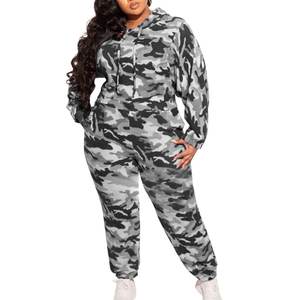 Survêtement d'hiver décontracté pour femmes personnalisé sweat à capuche imprimé solide et techniques d'impression numérique haut de gamme ensemble 2 pièces Streetwear pour fille en gros - Product Image 1