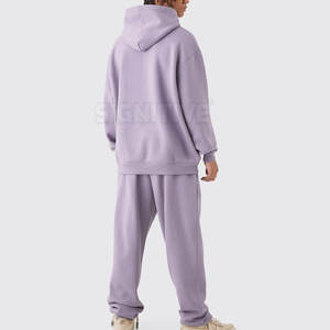 Conjuntos de gimnasio de invierno para hombre con logotipo personalizable talla XXL 100% algodón poliéster transpirable secado rápido Puff estampado de talla grande chándal - Product Image 2