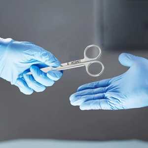 Top Selling Customized Black Beard <b>Scissors</b> Stainless Steel <b>Makeup</b> Eyebrow <b>Scissors</b> Mini Eyelash <b>Scissors</b> with Logo - Product Image 1