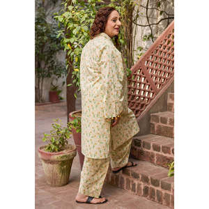 Camisa de Lino con Estampado Floral SL-52057, Transpirable y Elegante, Elemento de Moda - Product Image 2