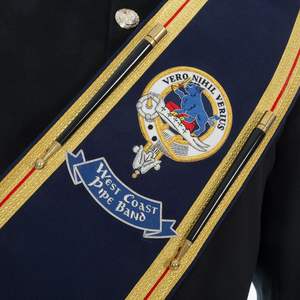 Faja bordada hecha a mano de alta calidad 2024, fajas bordadas tácticas para uniforme, fajas de líder de banda bordada Craft Master - Product Image 2