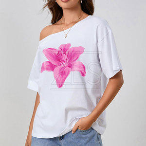Camiseta gráfica extragrande de diseño único transpirable Camiseta gráfica extragrande hecha al por mayor de fábrica para mujer - Product Image 5