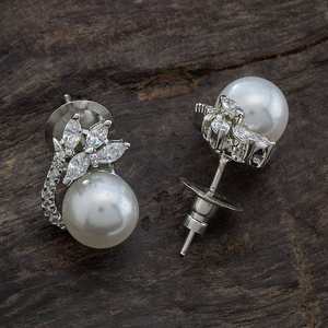 Boucles d'oreilles en perles de zircon 170742 - Product Image 4