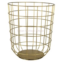 Nouvelle poubelle de bureau au design cylindrique en fil de fer, seau de rangement IHA IHAWB017