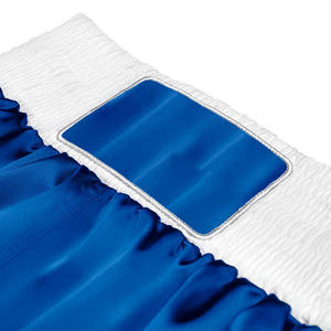 Pantalones cortos de boxeo OEM para hombres con material transpirable de ajuste personalizado para entrenar y luchar opciones de marca de etiqueta privada - Product Image 3