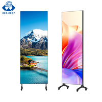 ZDHQ - Pantalla Digital Plegable para Señalización, Kiosco Publicitario, Pantalla Portátil para Promoción Minorista
