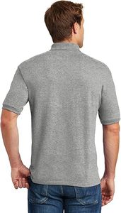 เสื้อถักพิมพ์ลายทรงโมเดิร์นสำหรับผู้ชาย ดีไซน์คลาสสิก น้ำหนักเบา ผลิตจากผ้าฝ้าย/ใยไผ่ แขนสั้น เหมาะสำหรับใส่ทำงานในฤดูร้อน - Product Image 6