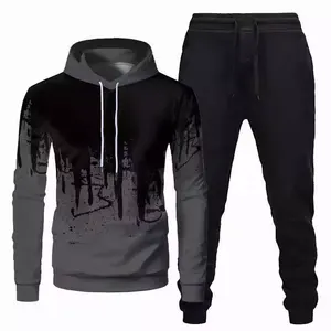 All Over Sublimation Venta al por mayor Ropa de entrenamiento de invierno Hombres Running Fitness Sports Hoodie Chándal Fabricación Pakistán 2025 - Product Image 2