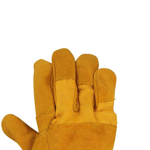 ถุงมือช่างงานหนักแบบหนังแท้หนา 8 มิล ทนทาน ถุงมืออุตสาหกรรมหนังแท้แบบหนา 6 มิล - Product Image 2