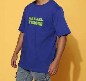 250 GSM camiseta de peso pesado diseño personalizado en blanco 100% algodón cuello redondo Camiseta hombres camisetas - Product Image 3