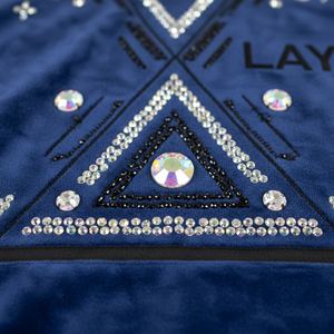 2026 <b>Women</b> Winter Heavyweight Streetwear Hoodie Velour Velvet Rhinestone Embroidery Crop <b>Top</b> Pullover Manufacturer Wholesale - Product Image 3