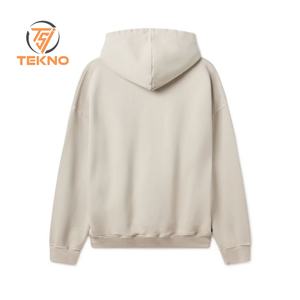 เสื้อฮู้ดสวมหัวสีพื้นสำหรับผู้ชายผ้าฝ้าย100% แบบระเหิด OEM/ODM เสื้อผ้าแนวสตรีทฮิปฮอปใส่สบาย - Product Image 5