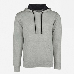 Hiver Double Contraste Lourd Personnalisé Brodé à Capuche Noir Cordon de Serrage - Product Image 3