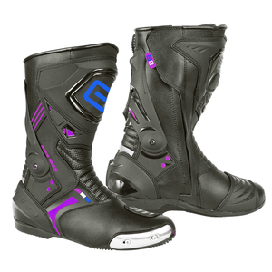 Botas de Motociclista de Cuero para Hombre, Diseño Nuevo, Botas de Carreras de Motociclismo con Tela de Cuero Personalizable, Zapatos de Motocicleta Hechos a Medida - Product Image 5