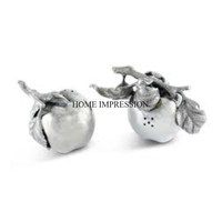 Ensemble sel et poivre design en aluminium plaqué or, motif grenade, avec poignée à pression, écologique, pour assaisonnement, vaisselle élégante pour la table