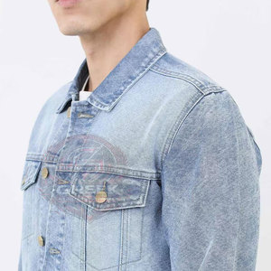 Veste en jean pour homme en coton avec logo personnalisé sur le devant, respirante, pour l'extérieur, vente en ligne en gros - Product Image 6