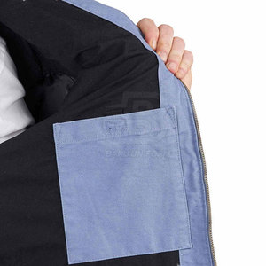 Nouveau style de veste en sergé de coton pour la vente en ligne Veste en sergé de coton de super qualité au design unique pour hommes - Product Image 5