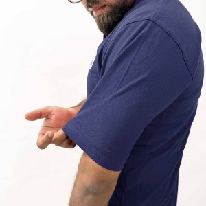 เสื้อโปโลผ้าฝ้ายโพลีเอสเตอร์สำหรับผู้ชายเสื้อโปโลพิมพ์โลโก้ตามสั่ง - Product Image 6