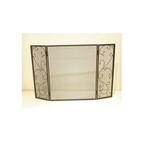 3 Panel <b>Folding</b> Fireplace <b>Screen</b> for Outdoor & Indoor Decorative Item - Product Image 1