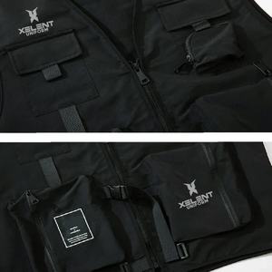 Nuevos chalecos utilitarios hechos a medida para hombre, moda de alta calidad, venta al por mayor, chaleco táctico de cuero para motocicleta con múltiples bolsillos para hombre Oem - Product Image 5