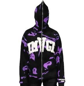 Custom Full Face Zip up US Hoodie mens Custom bordado mens HOODIE diseñador Athletic hoodies mens - Product Image 5