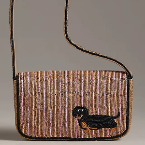 Elegante Bolso Tipo Hobo Azul de Algodón con Cuentas Hechas a Mano, Estilo Clásico para Fiestas, para Mujer - Product Image 1