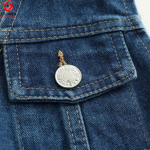 Premium Material Low MOQ Factory Price Button Closure Pocket Best Quality Customized Short Eco-Friendly <b>Women's</b> Vintage Denim - Product Image 4