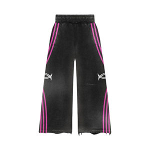 OEM Custom Sweatpants and Hoodie <b>Set</b> Sweatsuit Heavyweight Plain Oversized Blank Cotton Flared <b>Set</b> - Product Image 4