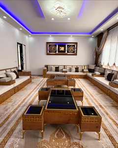 Sièges au sol orientaux, canapé ethnique, canapé Majlis arabe, canapé de style ottoman, ensemble Jalsa arabe, sièges au sol orientaux de luxe - Product Image 2