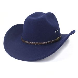 Sombrero de Vaquero de Cuero Genuino, Estilo Clásico Occidental, Hecho a Mano, Informal, Unisex, para Exteriores, Moda, Venta al por Mayor - Product Image 6