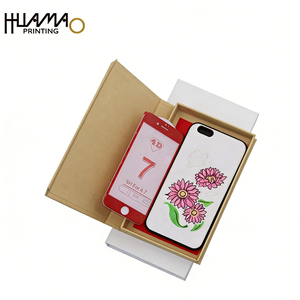 <b>Paper</b> Packaging <b>Box</b> For Tempered Glass Screen Protector Custom Printed Mobile Phone Glass <b>Box</b> Kraft <b>paper</b> <b>box</b> - Product Image 4
