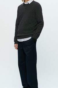 เสื้อสเวตเตอร์ถักลำลองสำหรับผู้ชายผ้าคอตตอนเนื้อนุ่ม100% พิมพ์ลายโลโก้และดิจิตอลสำหรับฤดูใบไม้ร่วงฤดูหนาว - Product Image 5