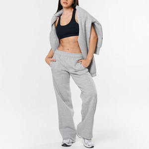 Ensemble de survêtement unisexe en molleton 100 % coton respirant pour femme, avec sweat à capuche et pantalon de jogging, collection hiver 2025 - Product Image 3