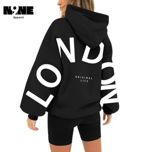 Casual Eco-Friendly Knitted Hoodies with Breathable <b>Drop</b> Shoulder Figures Winter Streetwear with Front Logo Hooded Collar - Product Image 5
