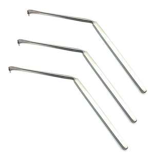 Retractor de Gancho Dura Recto/Angulado Manual de Alta Calidad, Instrumento Quirúrgico para Nervio Radicular, Acero Inoxidable, Surgiright CE - Product Image 1