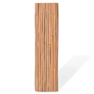 High quality bulk supply split bamboo slat outdoor bamboo screen fence roll natural fencing slats