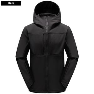 Chaqueta táctica Softshell personalizada para hombre, de poliéster impermeable de alta calidad, con cremallera cálida informal de invierno para acampar, servicio OEM - Product Image 6