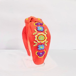 Adorable semilla India paja arroz con cuentas Casual Top anudado accesorios para el cabello temporada de verano colección de diademas - Product Image 5