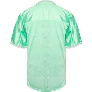 Mens <b>Mint</b> <b>Green</b> Football Jersey Short Plain Breathable Mesh Anti-bacterial Quick Dry Custom Team Uniform Training Workout - Product Image 2