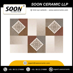 กระเบื้องบุผนังพอร์ซเลนคุณภาพสูง ขนาด 12 x 12 นิ้ว ดีไซน์แบบชนบท กันลื่น ราคาขายส่ง - Product Image 3