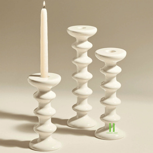 Élégant Laque Ovale Fait Main Écologique Bougeoirs Noël Décoration de la Maison Léger Luxe Style Vietnam Grossiste - Product Image 4