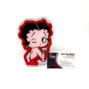 Betty Boop, logotipo personalizado, azulejos de pestañas acrílicas con imanes para pinzas, diseño personalizado, paleta de pestañas colorida sostenible - Product Image 1