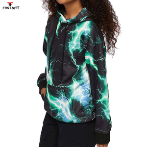 Nueva Llegada Sudadera con Capucha de Punto Oversize Estampada para Mujer, Transpirable, con Logo Frontal, Estilo Casual Urbano para Otoño-Invierno - Product Image 3