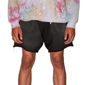 Factory Direct High Quality <b>Men's</b> Fitness <b>Shorts</b> Breathable Acid Washed Swim <b>Shorts</b> Pockets Jogging Solid <b>Pattern</b> 100% Cotton - Product Image 1