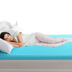 Atacado Full Size Sleeping Wave Cooling Gel Infundido Memória Espuma Colchão <span class=keywords><strong>Topper</strong></span> Com Tampa Removível - Product Image 3