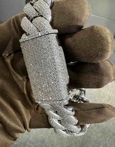 VVS Moissanite 925 Sterling Silver <b>Bracelet</b> 20MM 8 Inches Fashionable Bangles <b>for</b> <b>Women</b> - Product Image 5